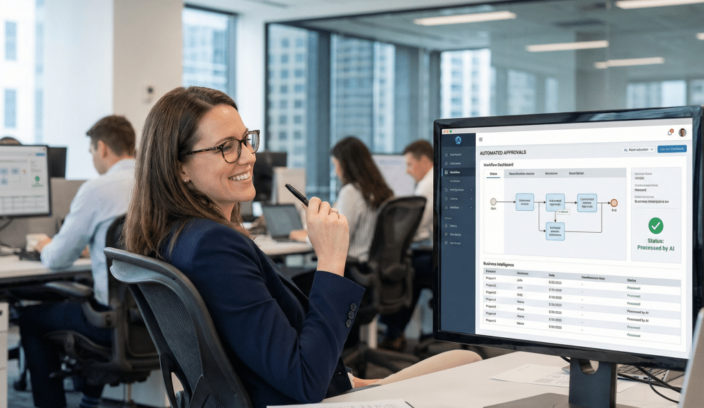 clienta contenta debido al servicio de automatización compleja por Konectaia